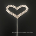 Gâteau de mariage en coeur de strass Topper Cupcake Topper Decoration